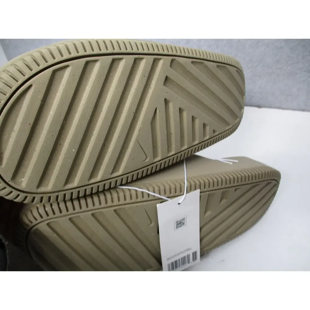 Nike Calm Slide Sandals Womens Sz 10 Mens Sz 9 Khaki Tan/Beige Slides